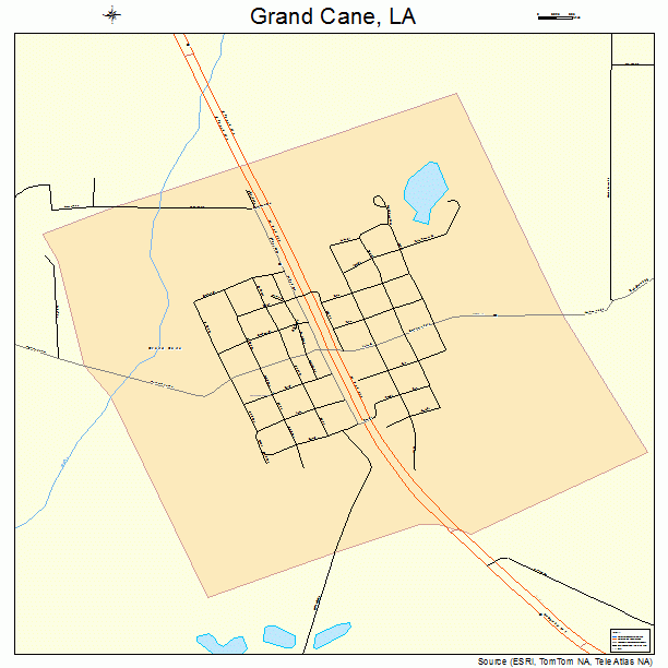 Grand Cane, LA street map