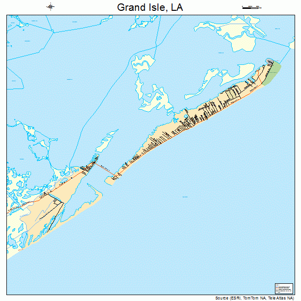 Grand Isle, LA street map