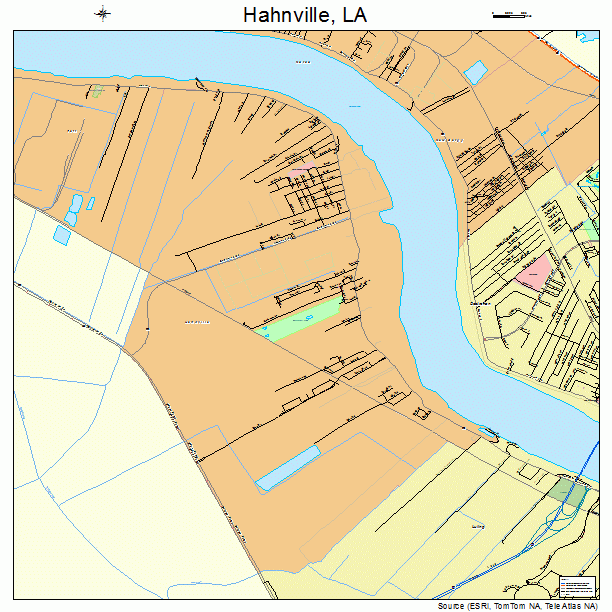 Hahnville, LA street map