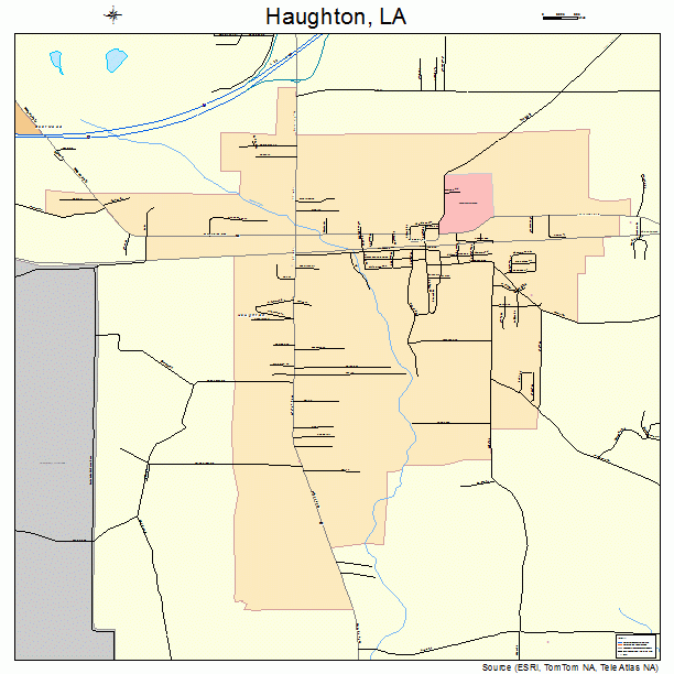 Haughton, LA street map