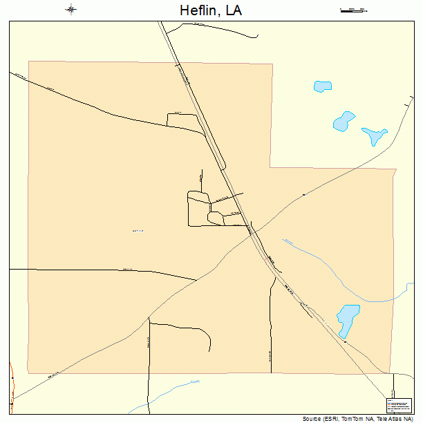 Heflin, LA street map