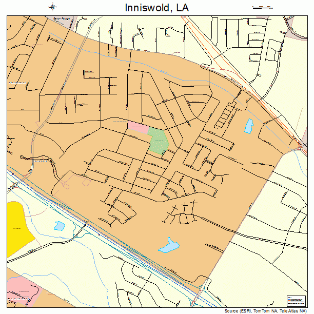 Inniswold, LA street map