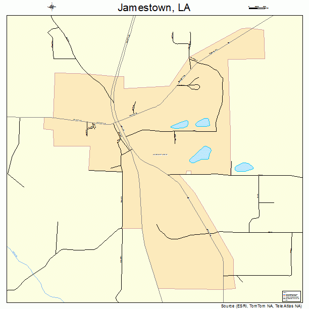 Jamestown, LA street map