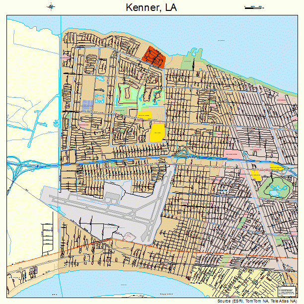 Kenner, LA street map
