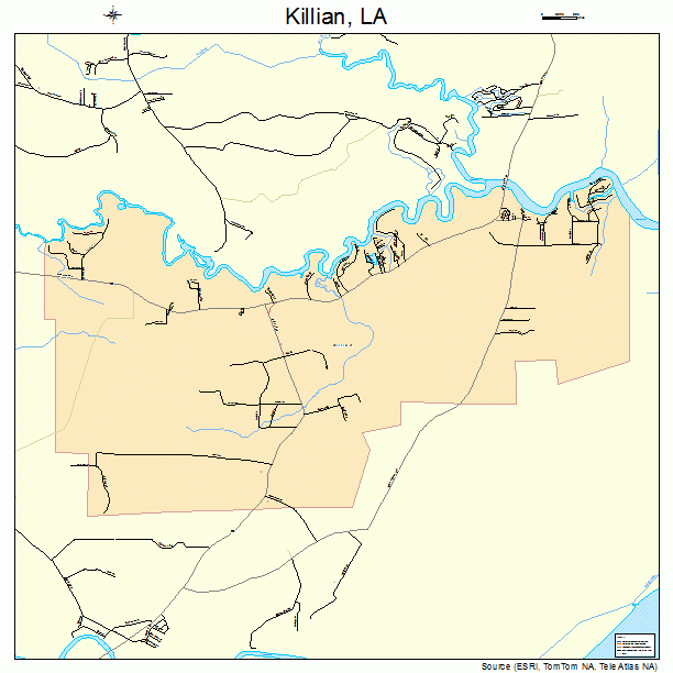 Killian, LA street map