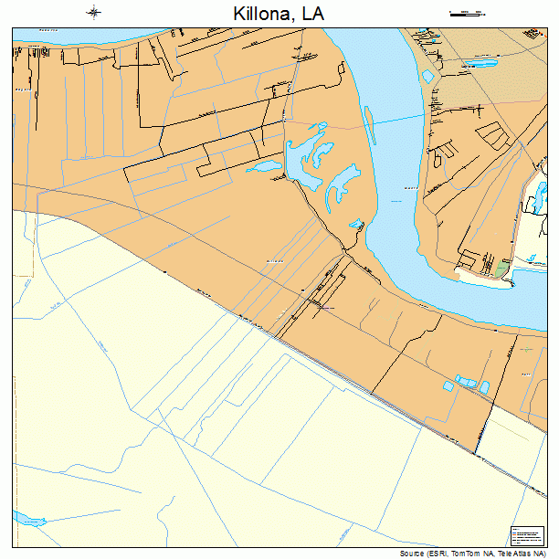 Killona, LA street map