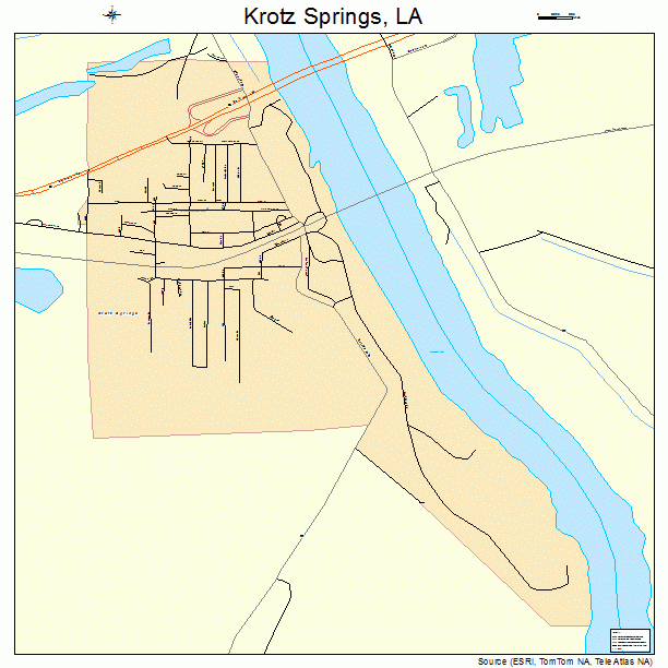 Krotz Springs, LA street map