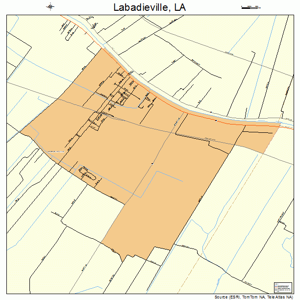 Labadieville, LA street map