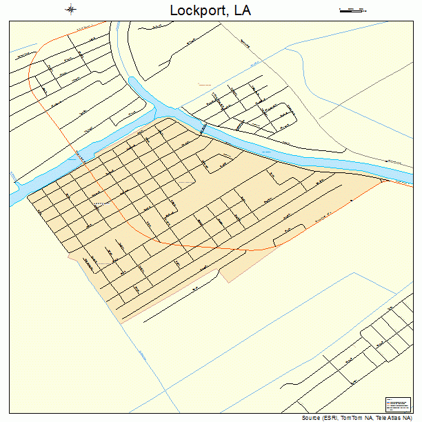 Lockport, LA street map