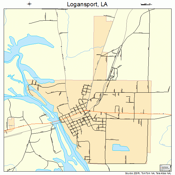 Logansport, LA street map