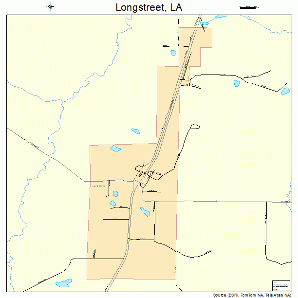 Longstreet, LA street map