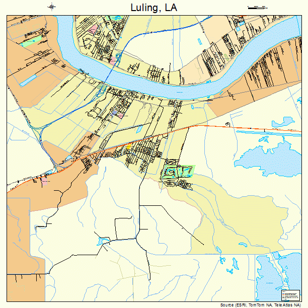 Luling, LA street map