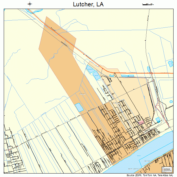 Lutcher, LA street map