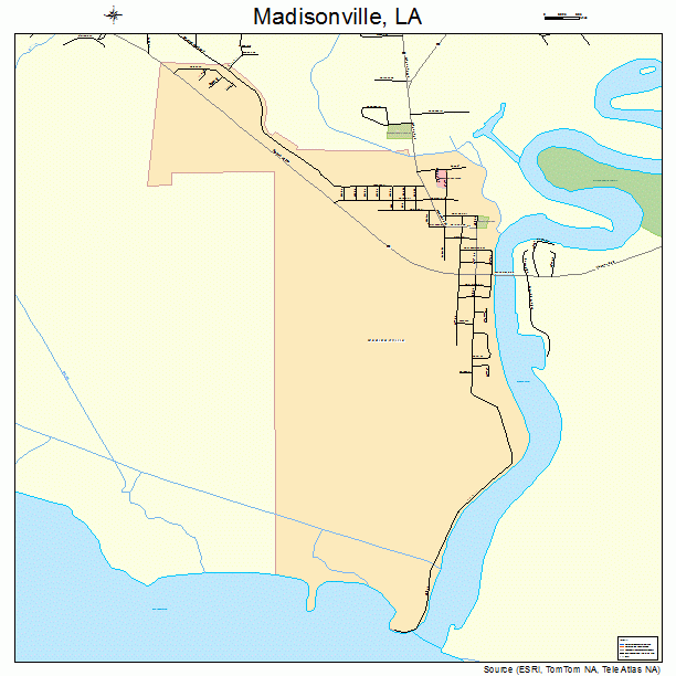 Madisonville, LA street map