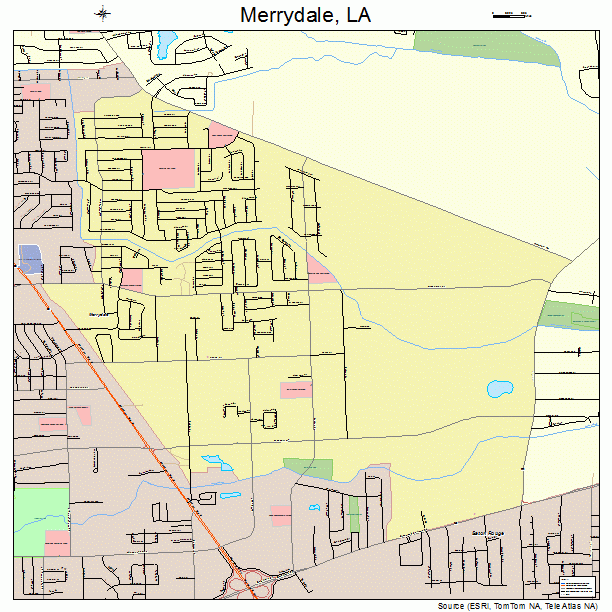 Merrydale, LA street map