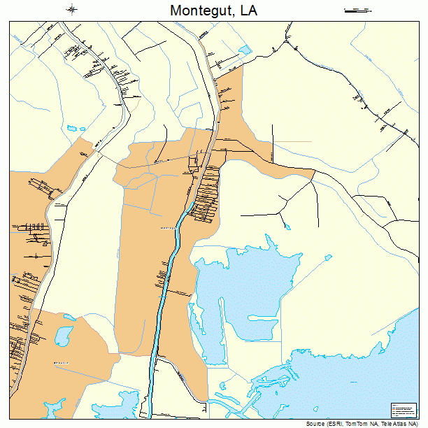 Montegut, LA street map