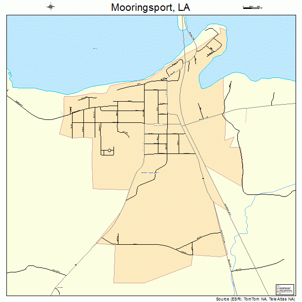 Mooringsport, LA street map