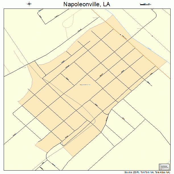 Napoleonville, LA street map