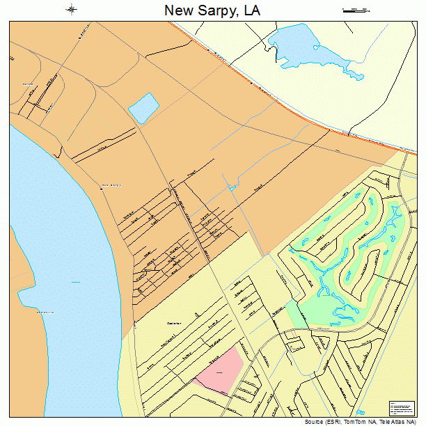 New Sarpy, LA street map