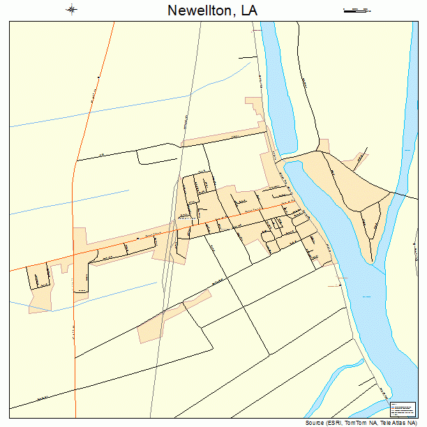 Newellton, LA street map