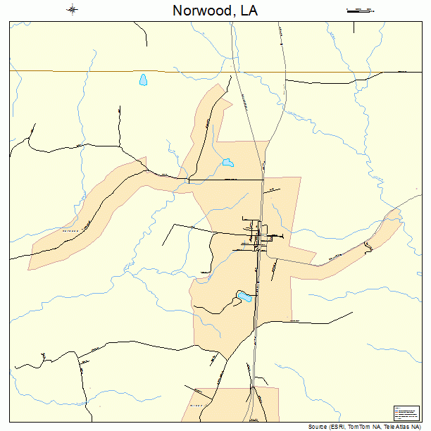 Norwood, LA street map