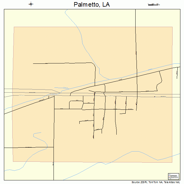 Palmetto, LA street map