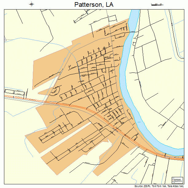 Patterson, LA street map