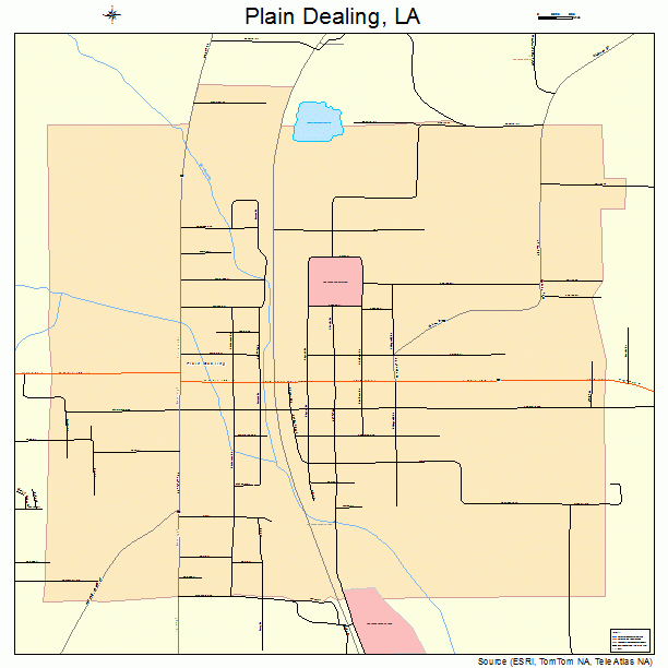 Plain Dealing, LA street map