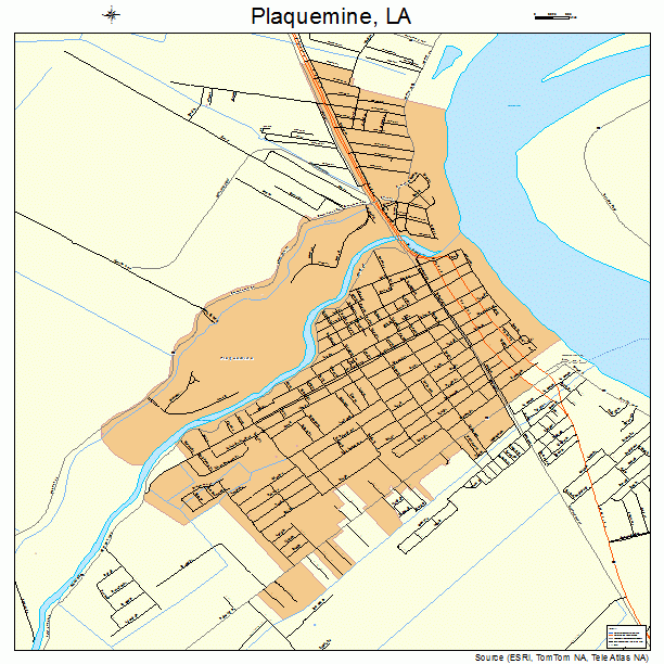 Plaquemine, LA street map