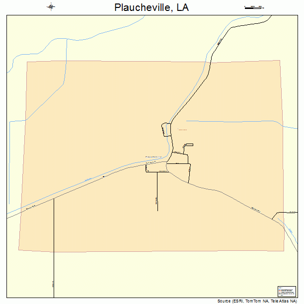 Plaucheville, LA street map