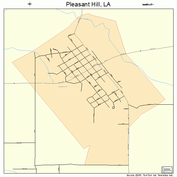 Pleasant Hill, LA street map