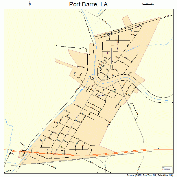 Port Barre, LA street map