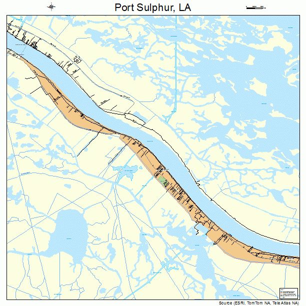 Port Sulphur, LA street map