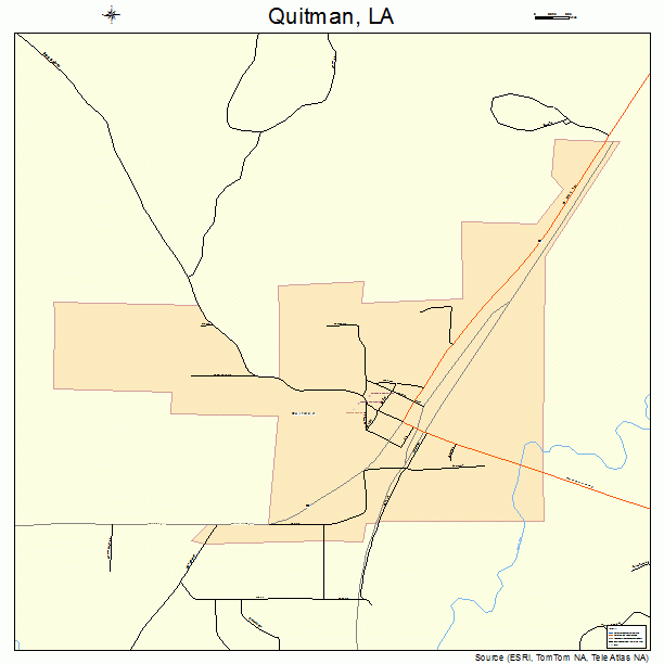 Quitman, LA street map