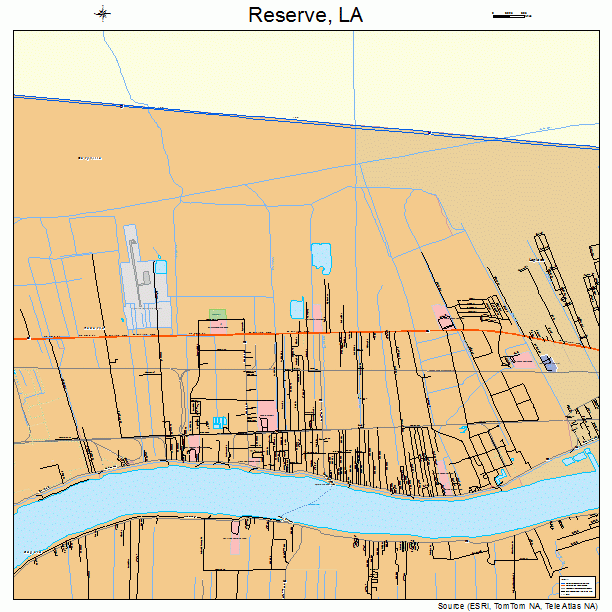 Reserve, LA street map