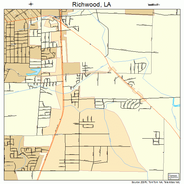 Richwood, LA street map