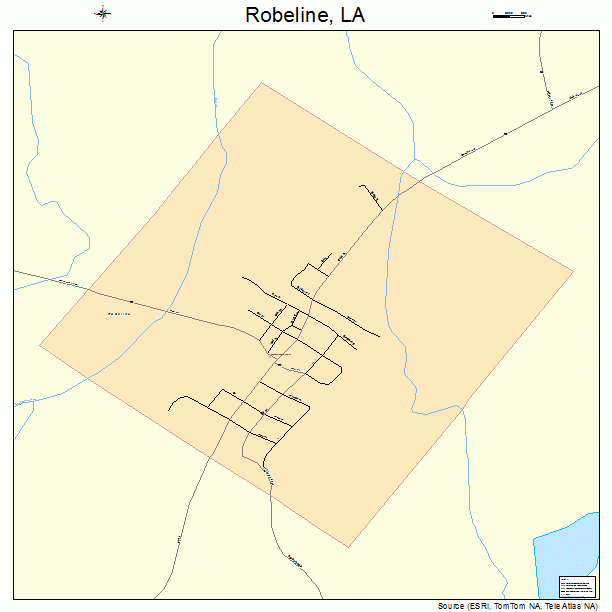 Robeline, LA street map