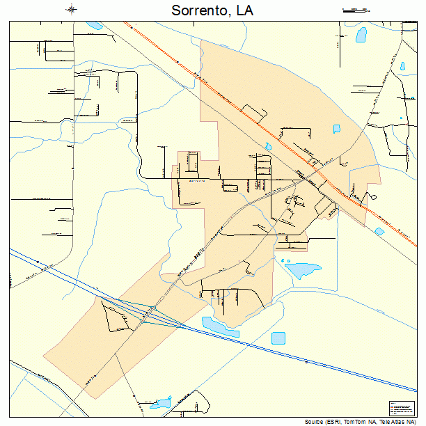 Sorrento, LA street map