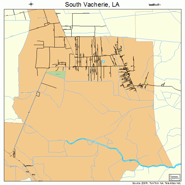 South Vacherie, LA street map