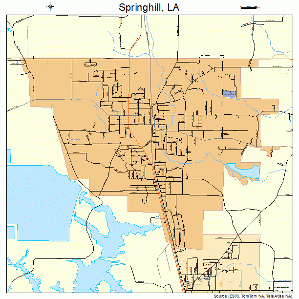 Springhill, LA street map