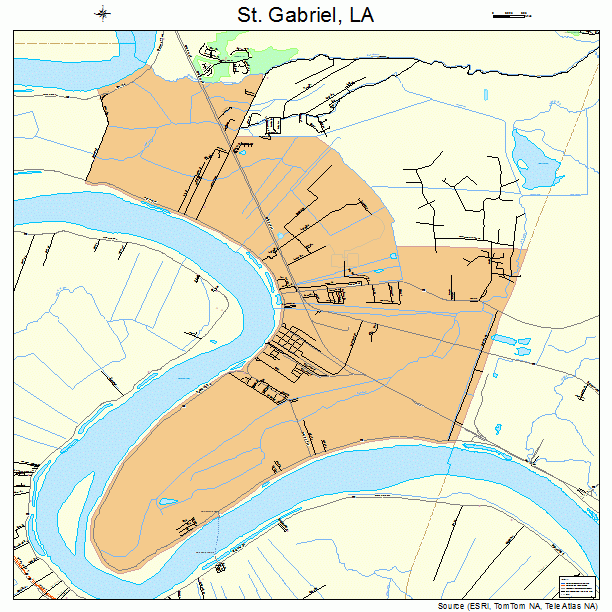 St. Gabriel, LA street map