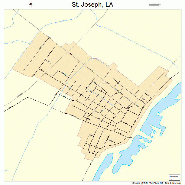 St. Joseph, LA street map