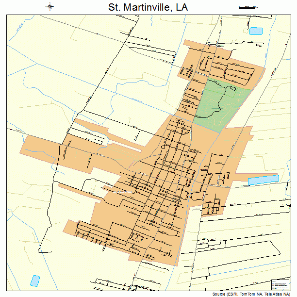 St. Martinville, LA street map