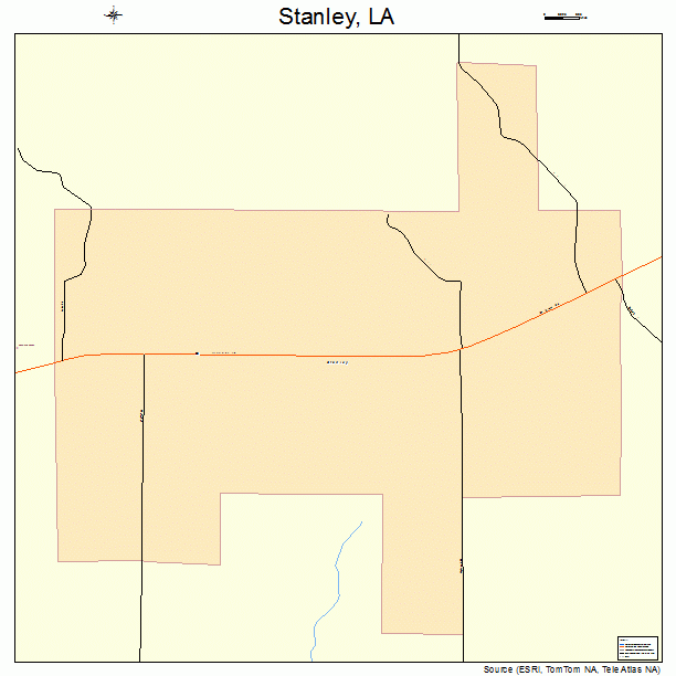 Stanley, LA street map