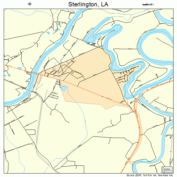 Sterlington, LA street map