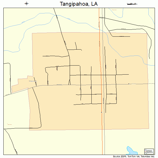 Tangipahoa, LA street map