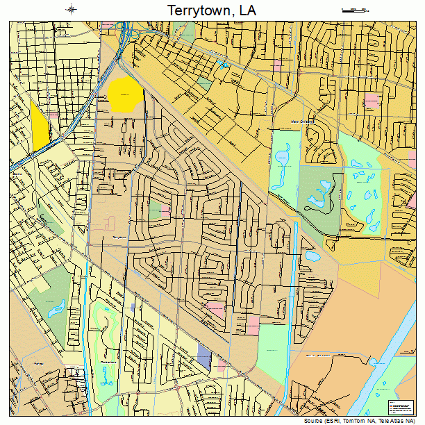 Terrytown, LA street map