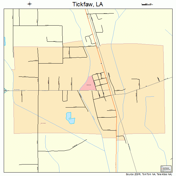 Tickfaw, LA street map