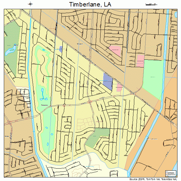 Timberlane, LA street map