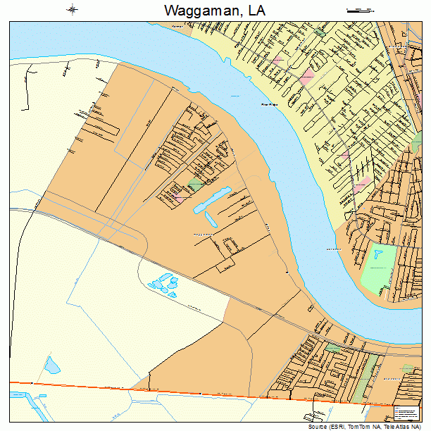 Waggaman, LA street map